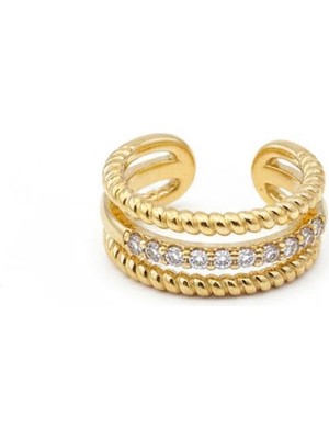 Lovira Üç Sıralı Earcuff