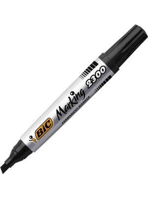 Big Bic permanent Marker 2300 Kesik Uç Siyah Tahta Kalemi