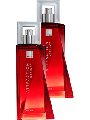 Avon Attraction Instinct Erkek Parfüm Edt 75 Ml. Ikili Paket
