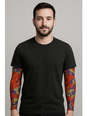 Subutu Çorap Dövme Giyilebilir Kol Bacak Dövmesi Likralı 2 Adet Model 4