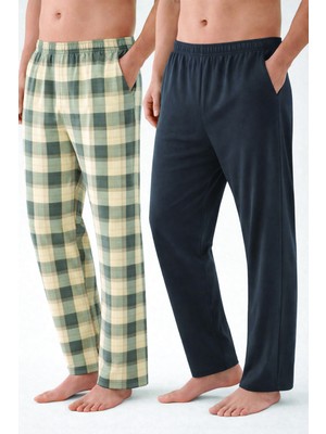 Koza İç Giyim Erkek Pamuklu  2'li Tek Alt Pijama