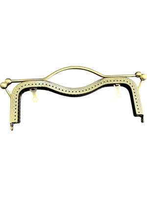 Hobicium Çanta Sapı Metal Çanta Çerçevesi – Antik Desenli Örgü Çanta Aparatı 27 C