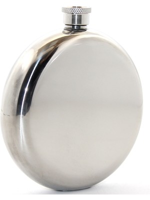 Nuveden Ieg™ Paslanmaz Çelik Yuvarlak 8 Oz Tekli Matara Çelik Renk