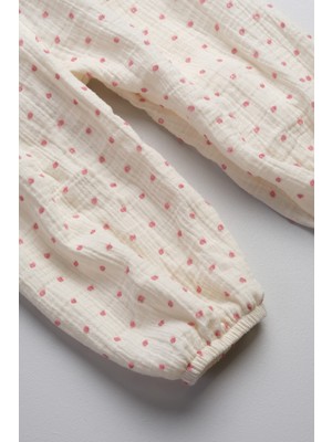 Bondberro %100 Pamuk Müslin Kumaş Kız Bebek ve Çocuk Bol Kesim Pantolon ( Puanlı )