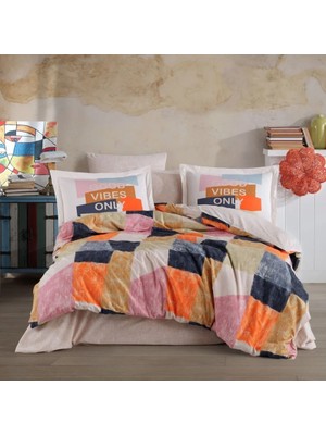 Subutu Tek Kişilik Poplin Nev Takımı Bermuda Oranj