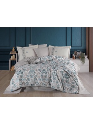 Subutu Çift Kişilik Poplin Nev Anabel Turkuaz