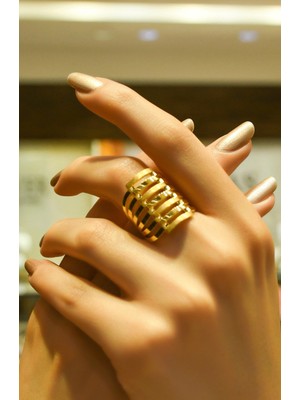 Kaburga Yüzük 14 Ayar A063321