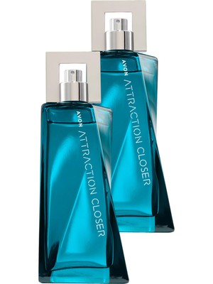 Avon Attraction Closer Erkek Parfüm Edt 75 Ml. Ikili Paket