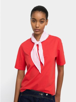 Parfois Kadın Fularlı Pamuklu T-Shirt