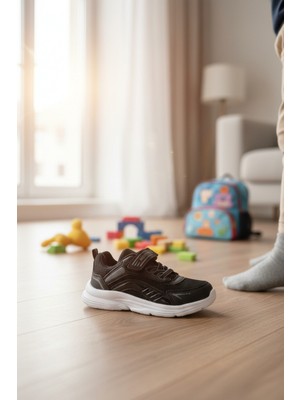 Enoch Çocuk Spor Ayakkabı Cırtlı ve Bağcıklı Konfor Model