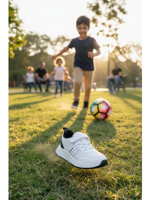 Enoch Minimalist Tasarımlı ve Cırtlı Çocuk Ayakkabı