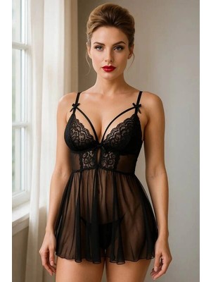 Beruflic Transparan Dantel Babydol V2211