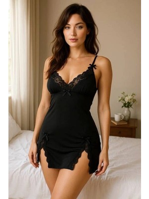 Beruflic Dantel Detaylı Zarif Gecelik BRF2100