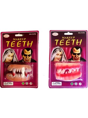 Shopwave Takma Vampir Dişi 2 Adet Vampir ve Seyrek Model (5047)