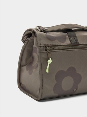 Parfois Çiçek Desenli Teknik Kumaş Isı Yalıtımlı Çok Amaçlı Çanta