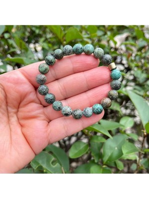 Afrika Turkuaz Doğal Taş Bileklik 8 mm