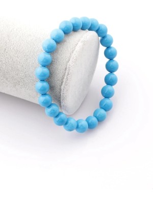 Turkuaz Doğal Taş Bileklik 8 mm Küre Kesim