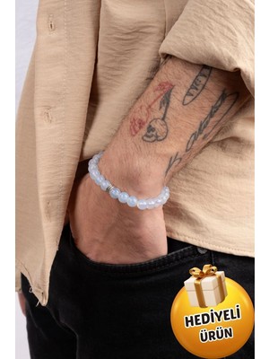Unisex Opalit Ay Taşı Zayıflama Bilekliği