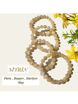 Bolluk Bereket Başarı Kariyer Taşı Sitrin Bileklik