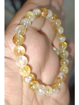 Sitrin Taşı 6 mm Natural Doğaltaş Bileklik