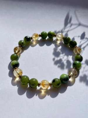 Sakinlik ve Bereket Bilekliği ( Yeşim & Sitrin Taşı)