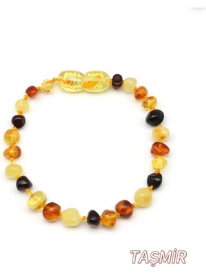 Damla Kehribar Bebek Bilekliği 14 cm