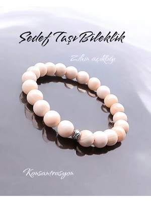 Doğal Taş  Sedef Taşı Bileklik Ileklik 8 mm