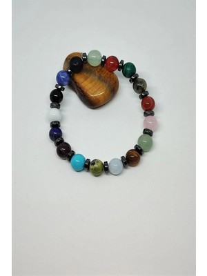 Sertifikalı Aventurin, Akik, Malahit, Lav, Akuamarin, Ay Taşı, Yeşim, Turkuaz, Doğal Taş Bileklik