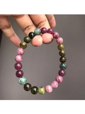Doğal Turmalin Taş Bileklik 8mm