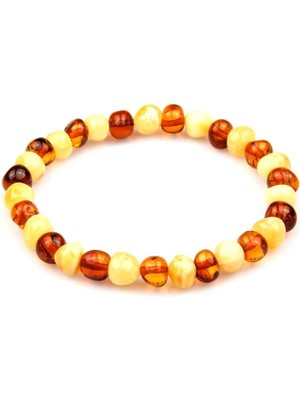 Doğal Damla Kehribar Bileklik