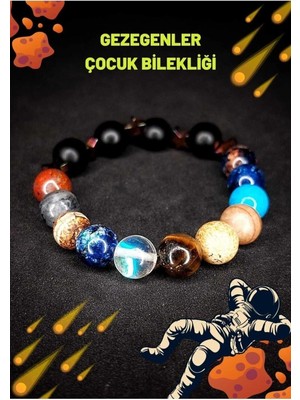 Doğaltaş Gezegenler Güneş Sistemi Yıldızlar Çocuk Bilekliği