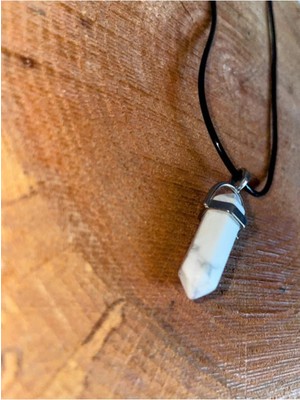 Ay Taşı Doğaltaş Çivi Model Kolye