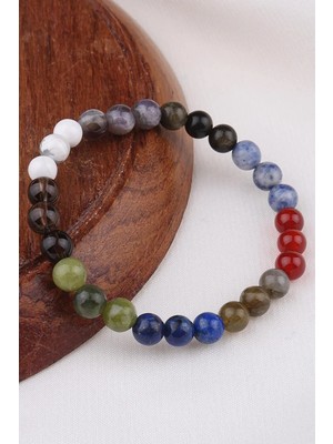 Ametist Havlit Akik Sodalit Yeşim Dumanlı Kuvars Labradorit Obsidyen Doğal Taş Bileklik