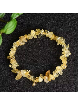 ✨ Sitrin Para Taşı Kırıktaş Bileklik – Bereket ve Pozitif Enerji ✨100%100 Doğaltaş.