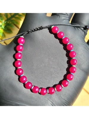 Zirve Kalite Yakut Doğal Taş Bileklik Taş Çapı: 6mm