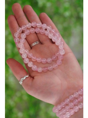 Başak Burcu Bileklik (Pembe Kuvars)