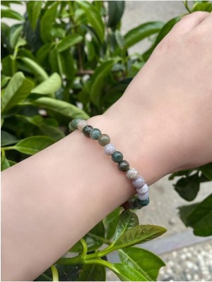 6 mm Küre Kesim Hint Akik Doğal Taş Bileklik