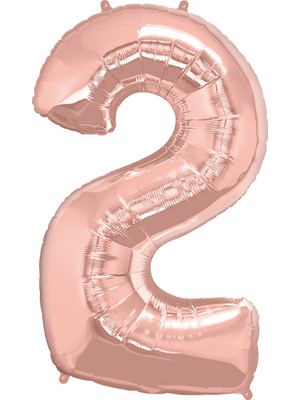 İKM Rakam Folyo Balon 40INÇ. Rosegold -2-