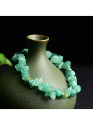 🍀 Aventurin Kırıktaş Doğaltaş Bileklik – Şans ve Huzur Taşı 🍀