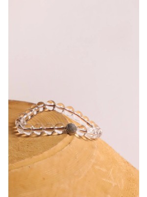 Kristal Kuvars Doğal Taşlı Bileklik