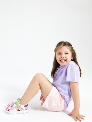 Vicco Flow II Hafif Sandalet Beyaz - Pembe Renkli Çocuklar İçin Dayanıklı Malzeme ve Konfor