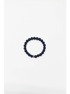 8 mm Doğaltaş Lacivert Yıldız Taşı Bileklik (Şans ve Azim Taşı)