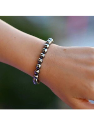 Terahertz Doğal Taş Bileklik 8 mm (Titreşim Taşı)