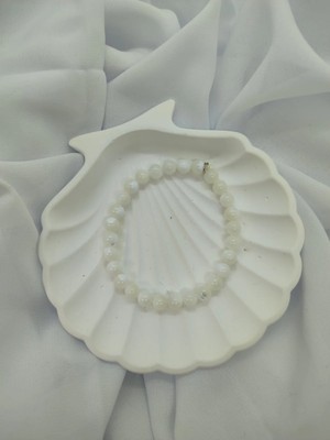 Beyaz Sedef Doğal Taş Bileklik