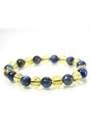 Kyanit - Sitrin Doğal Taş Bileklik