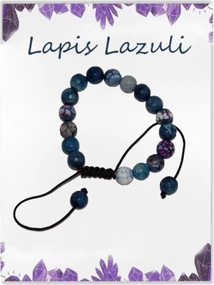 Ayarlanabilir Ipli Parlak Lapis Lazuli Doğal Taş Bileklik