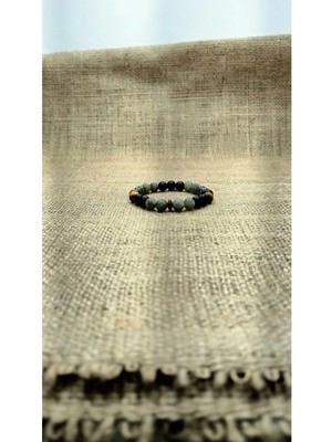 Labradorit Hematit Mat Oniks Kaplan Gözü Bileklik