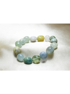 Akuamarin Taşı Bileklik | Işlenmemiş Tımbl Doğal Taş | Dogaltastaki.com