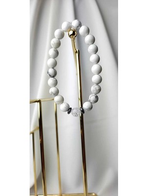 Doğal Taş Çift Bilekliği, Sevgili Bileklik, Kadın Erkek Doğal Taş Bileklik , Obsidyen, Havlit