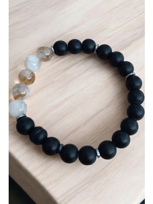 Sitrin Bileklik Akik Bileklik Hematit Bileklik Orijinal Doğal Taş Bileklik